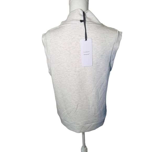 New With Defects VARLEY Tank Top Womens Small Heather Grey Cowl Neck DoubleSoft - Picture 3 of 6